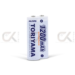 Toriyama ถ่านชาร์จ AA 1200mAh 1.2V Ni-MH แพ็ค 4 ก้อน ถ่าน