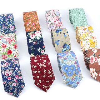 Zonfaz 6.5 ซม.วินเทจดอกไม ้ เนคไทสําหรับผู ้ ชายผู ้ หญิงผอม…