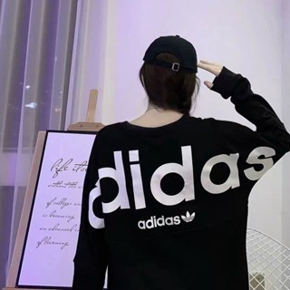 พร้อมส่ง ADIDA ใหม่ เสื้อฮู้ดดี้ คอลูกเรือ ชาย และหญิง คู่รัก คอปก ป้าย + ป้ายแขวน