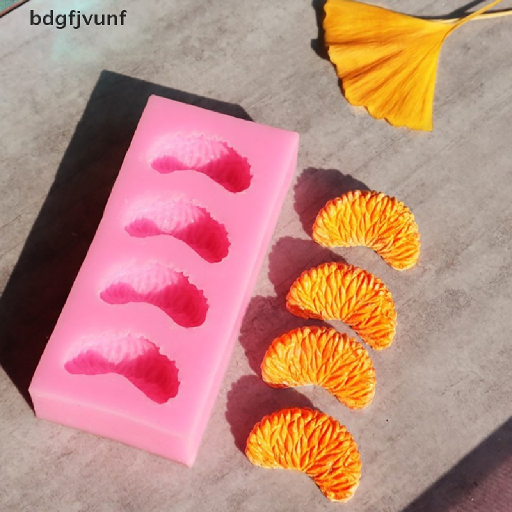 Bdgf แม่พิมพ์ซิลิโคน รูปกลีบส้ม สําหรับทําสบู่ ขนมหวาน เบเกอรี่ ตกแต่งบ้าน