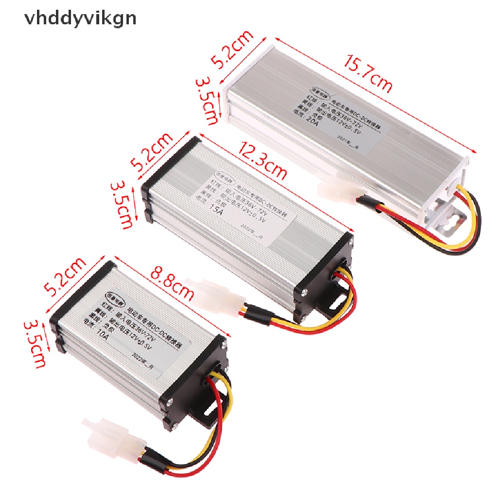 หม้อแปลงไฟฟ้า VHDD DC 36V 48V 60V 72V เป็น 12V 10 15 20A 180W DC