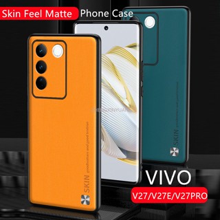 เคสโทรศัพท์มือถือหนัง ผิวด้าน แฟชั่น สําหรับ VIVO V27 V27E V27PRO