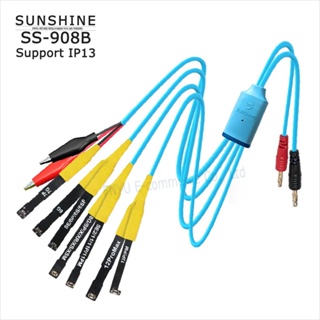 Sunshine SS-908B สายเคเบิลทดสอบพาวเวอร์ซัพพลาย DC สําหรับ iPhone 6G 6P 6S 6SP 7G 7P 8G 8P X XS MAX 11 12 13 Series