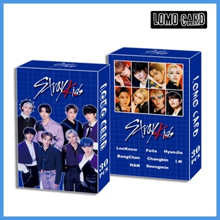 โปสการ์ดอัลบั้มรูปภาพ STRAY KIDS Bangchan Bin Hyunjin Felix I.N Seungmin Leeknow Lomo Cards Straykids Kpop YM 30 ชิ้น ต่อกล่อง