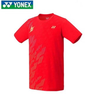 Yonex เสื้อยืด แขนสั้น ลายแบดมินตัน Lindane สําหรับผู้ชาย ผู้หญิง เหมาะกับการเล่นกีฬา 8235