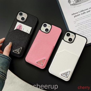 เคสโทรศัพท์มือถือ TPU แบบนิ่ม ลาย PRADA สําหรับ iPhone 14 13 12 11 Pro Max 11 12 13 14 Pro Max