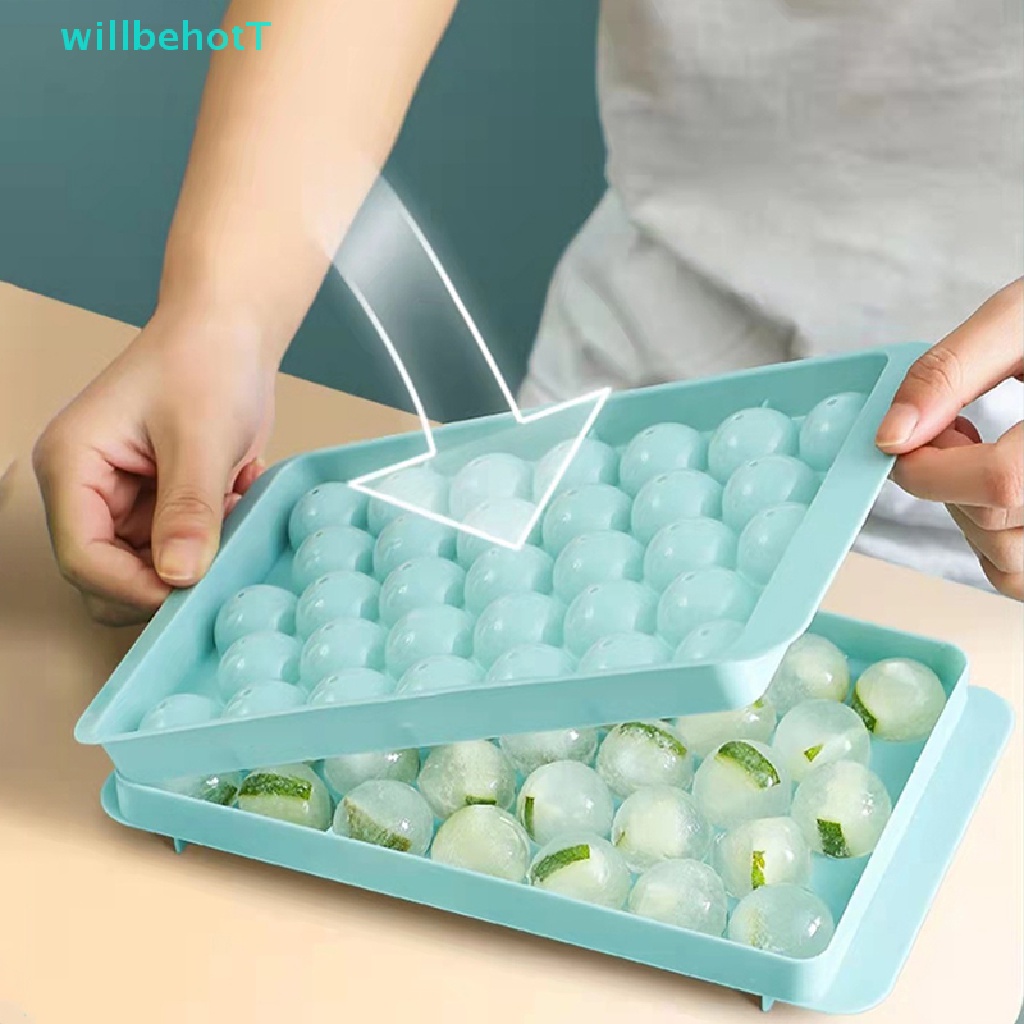 [WillbehotT] Ice Boll Hockey PP Mold Popsicle Tray Box Lollipop Making Gifts Kitchen Tools Accessories [ใหม่]