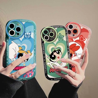 Hostr เคสโทรศัพท์ซิลิโคน แบบนิ่ม ลายการ์ตูน PowerpuffGirls ไล่โทนสี สําหรับ Samsung A13 A02S A03 A03S A30S A11 A12 A51 A30 A50 A52 A20S A10S M11 M12 J7 Pro J7 Prime J4 Plus