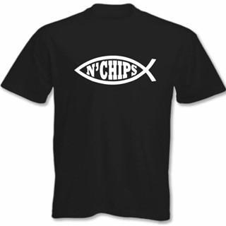 [S-5XL] GILDAN เสื้อยืดผ้าฝ้าย 100% พิมพ์ลาย Atheist Atheism Darwin Fish N Chipss แฟชั่น สําหรับผู้ชาย