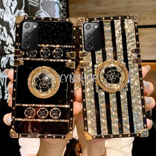 Yyn เคสโทรศัพท์มือถือ กันกระแทก ประดับเพชร พร้อมแหวนนิ้ว สําหรับ Samsung Galaxy Note 20 Ultra Note10+ Note9 Note8