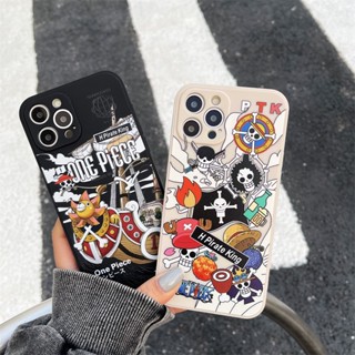 เคสโทรศัพท์มือถือ ซิลิโคน กันกระแทก กันรอยกล้อง ลายโจรสลัด One-Piece มีลายด้านข้าง แฟชั่น สําหรับ Xiaomi MI 10 10T 11 LITE POCO F3 M3 M4 X3 X4 X5 C50 NFC GT Pro