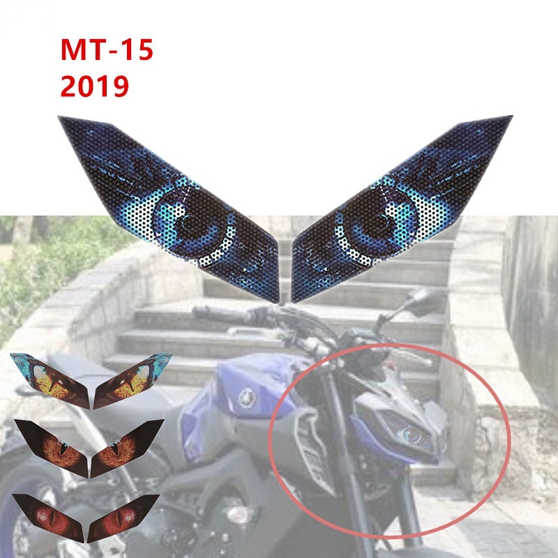 สติกเกอร์ป้องกันไฟหน้ารถจักรยานยนต์ สําหรับ YAMAHA Mt15 MT-15 Mt15 2019 2020