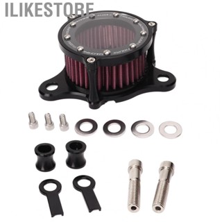 Ilikestore Motorcycle Intake Filter Cleaner ABS Metal High Strength Air with 4 Gaskets for Motorbike