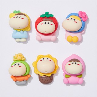 1 ชิ้น/ถุง เรซิ่นการ์ตูน อุปกรณ์ DIY ตุ๊กตาการ์ตูน สามารถใช้ตกแต่งเคสโทรศัพท์ กิ๊บติดผม รองเท้า