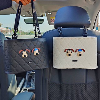 Car Wallace and Gromit Car Seat Back Storage Bag Multifunctional Storage Box Car Seat Back Storage Car Interior Decoration Supplies Frf0