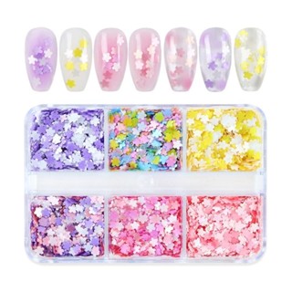 CH*【READY STOCK】 Flower Sequins Glitter for Resin Shaker Mold Fillers Shiny Nail Art Sequins