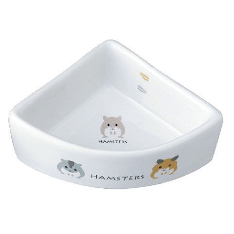 Maca Hamster Djungarian หนูแฮมสเตอร์สามเหลี่ยมอาหารอ่างล้างหน้า Mini Hedgehog Bevel เซรามิค Feeder