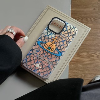 Case for iPhone Brand Vivienne Westwood for iPhone 14 Pro 13 12 Pro Max 11 Cover laser light effect