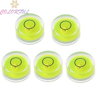 【COLORFUL】5pcs Round Bubble Level Mini Spirit Level/Bullseye Level Measurement Instrument