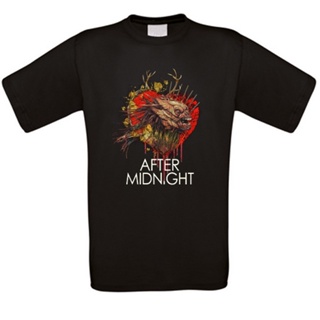 [S-5XL] เสื้อยืด พิมพ์ลายหนังสยองขวัญ After Midnight แฟชั่นคู่รัก