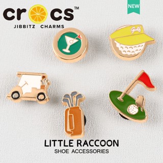 Crocs jibbitz charms หัวเข็มขัดโลหะ อุปกรณ์เสริมรองเท้ากอล์ฟ คุณภาพสูง DIY ตัวติดรองเท้า crocs