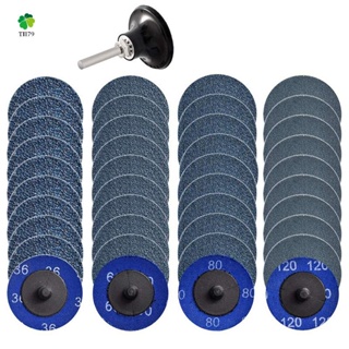 41Pcs Quick Change Discs Set 2 Inch Zirconia Sanding Discs with 1/4 inch Holder for Die Grinder Rust Paint Removal