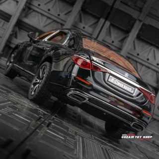 [Boxed] โมเดลรถยนต์ของเล่น โช๊คอัพ 1: 24 Benz E300L 1/24