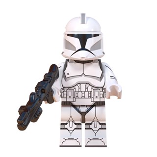 ของเล่นตัวต่อฟิกเกอร์ทหาร Space Wars Clone Trooper ขนาดเล็ก ของขวัญ สําหรับเด็ก