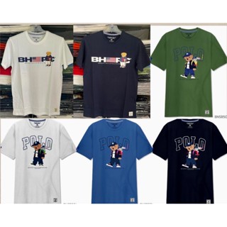 เสื้อยืด Beverly Hills Polo Clubเสื้อยืดคอกลมแขนสั้น Classic Bear [แบรนด์แท้]