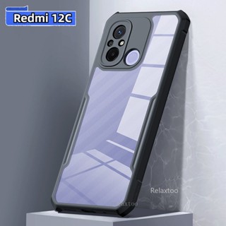 เคสโทรศัพท์มือถือซิลิโคน TPU ใส แบบนิ่ม บาง กันกระแทก ป้องกันกล้อง สําหรับ Xiaomi Redmi 12C 12 C 12C 2023