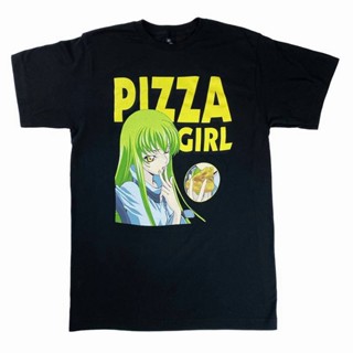 [S-5XL]Code Geass - เสื้อยืดสาวพิซซ่า - Crunchyroll เสื้อผ้าคู่รักชายหญิง