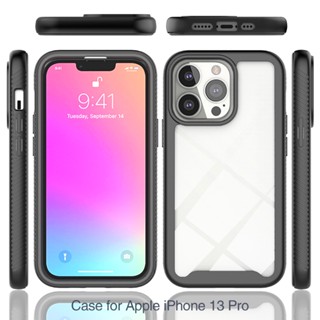 For Iphone 14 ProMax 12pro 13Pro 360 ° All-inclusive Fall-proof Mobile Phone Case for Iphone 12 13 mini 14 Translucent two-in-one Phone Cases iPod Touch 5/6/7 Hard Back Cover