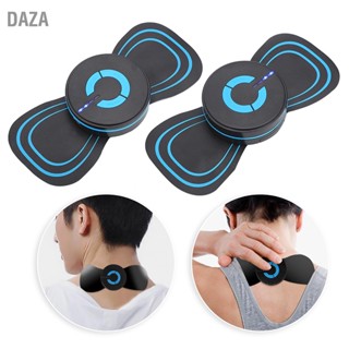 DAZA Mini Neck Massager แผ่นนวดปากมดลูกบรรเทาอาการปวด EMS Muscle Stimulator