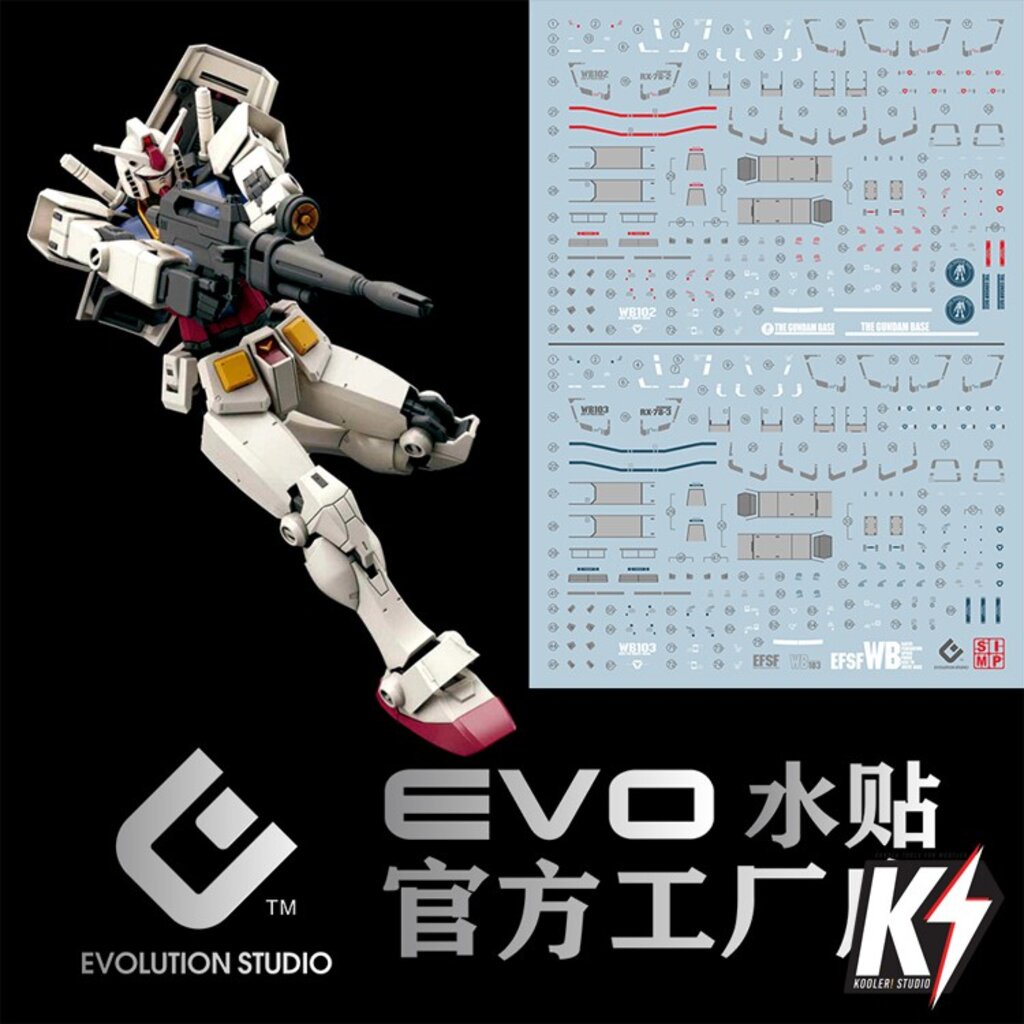 Waterdecal EVO HG RX78-2 The Gundam Base #ดีคอลน้ำสำหรับติดกันพลา กันดั้ม Gundam พลาสติกโมเดลต่างๆ