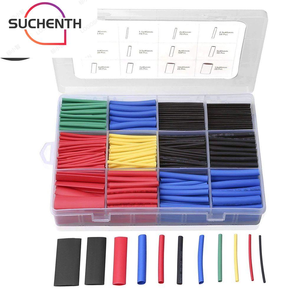 Suchenth ใหม่ ท่อหดความร้อน โพลีโอเลฟิน 164 328 560 750 ชิ้น