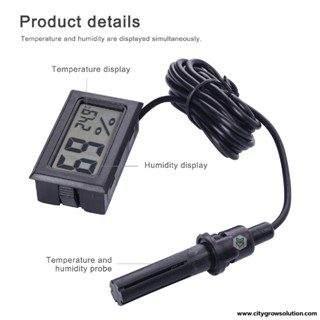 เครื่องวัดอุณหภูมิและความชื้น Thermo Meter ที่วัดความชื้น ที่วัดอุณหภูมิ จอ LCD Digital มีถ่านพร้อมใช้ สินค้าพร้อมส่ง