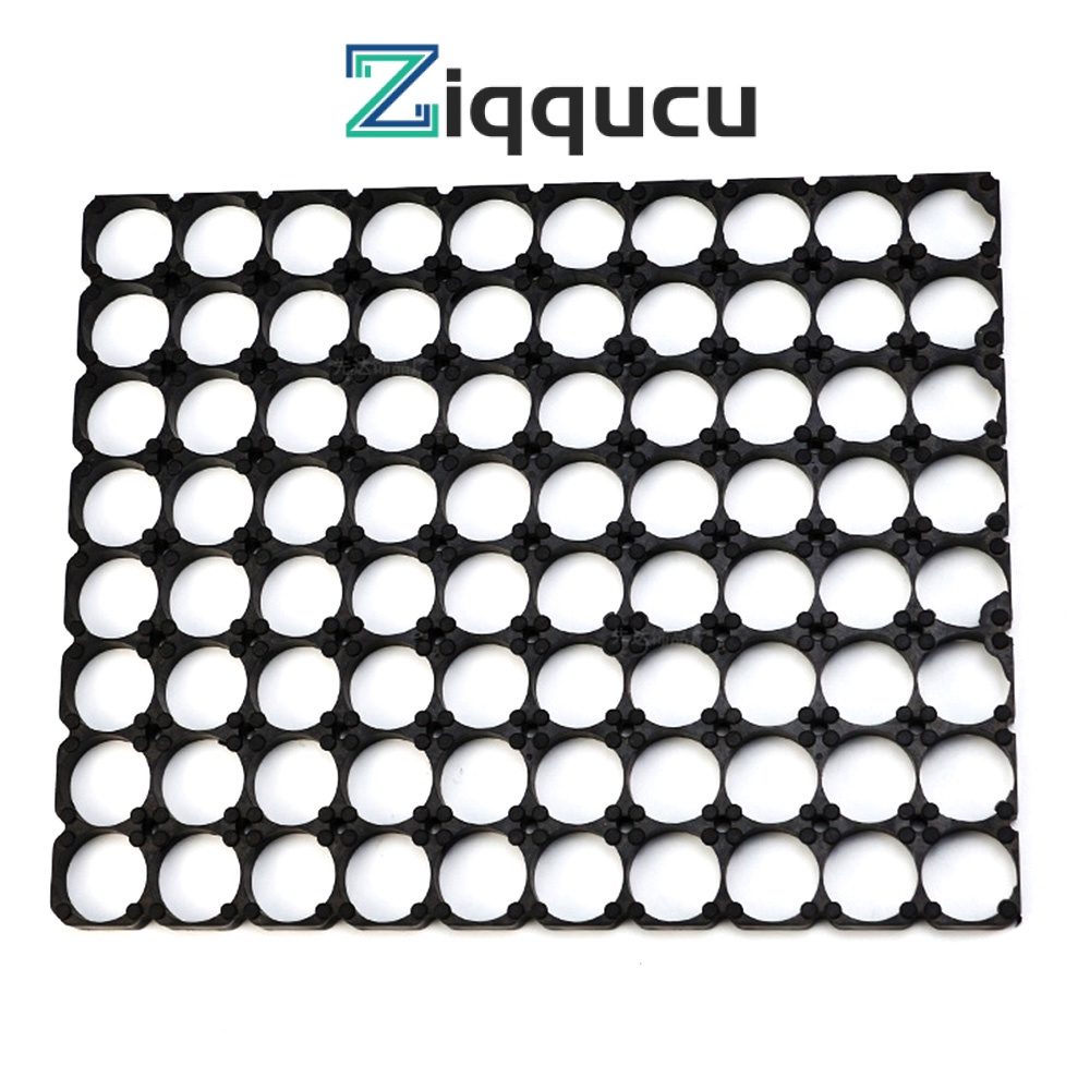ZIQQUCU 8x10 Cell Spacer 18650 Lithium Battery Plastic Holder Bracket for DIY Battery Pack 18.4mm Hole Dia