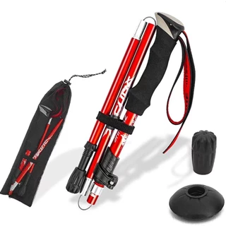 ไม้เท้าเดินป่า อลูมิเนียม ไม้เท้าวิ่งเทรล ปรับความสูงได้ ไม้เท้าปีนเขา Aluminium Trekking Pole Stick