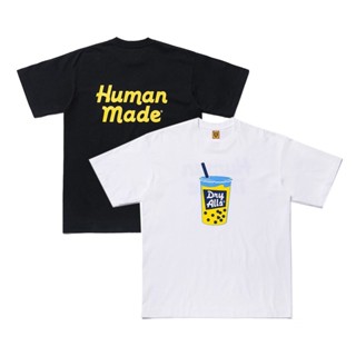 20ss Man Made By Nigo Pearl Milk Tea Short Sleeve Country Water Mens Double Neck T-shirt