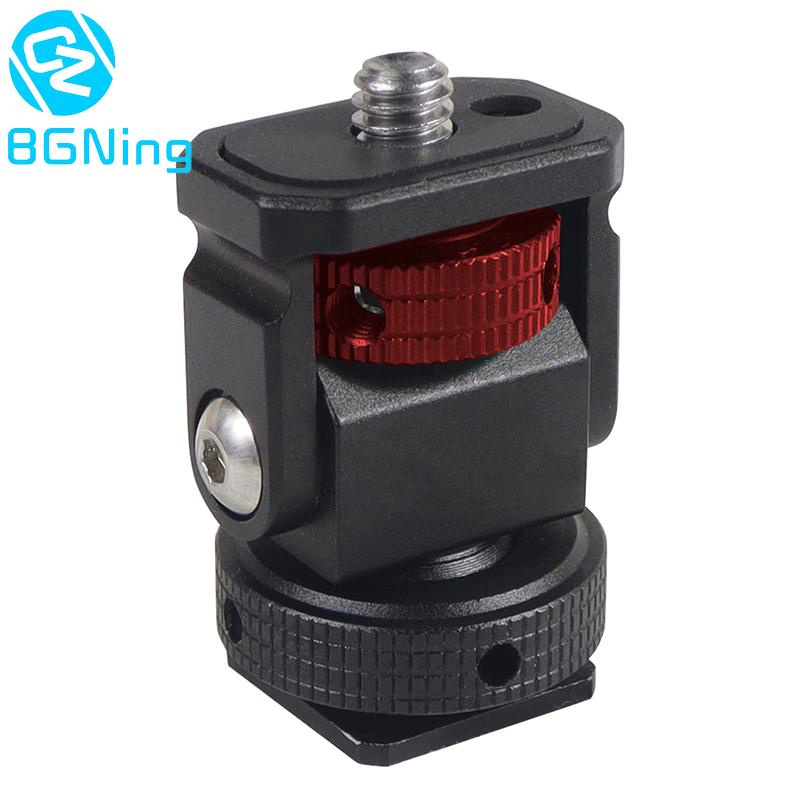 Bgning ใช้งานร่วมกับ GoPro 13 กล้อง Tiltable และ Rotatable Mini Monitor Holder Mount สกรู 1/4 สําหรับ Flash Light Bracket