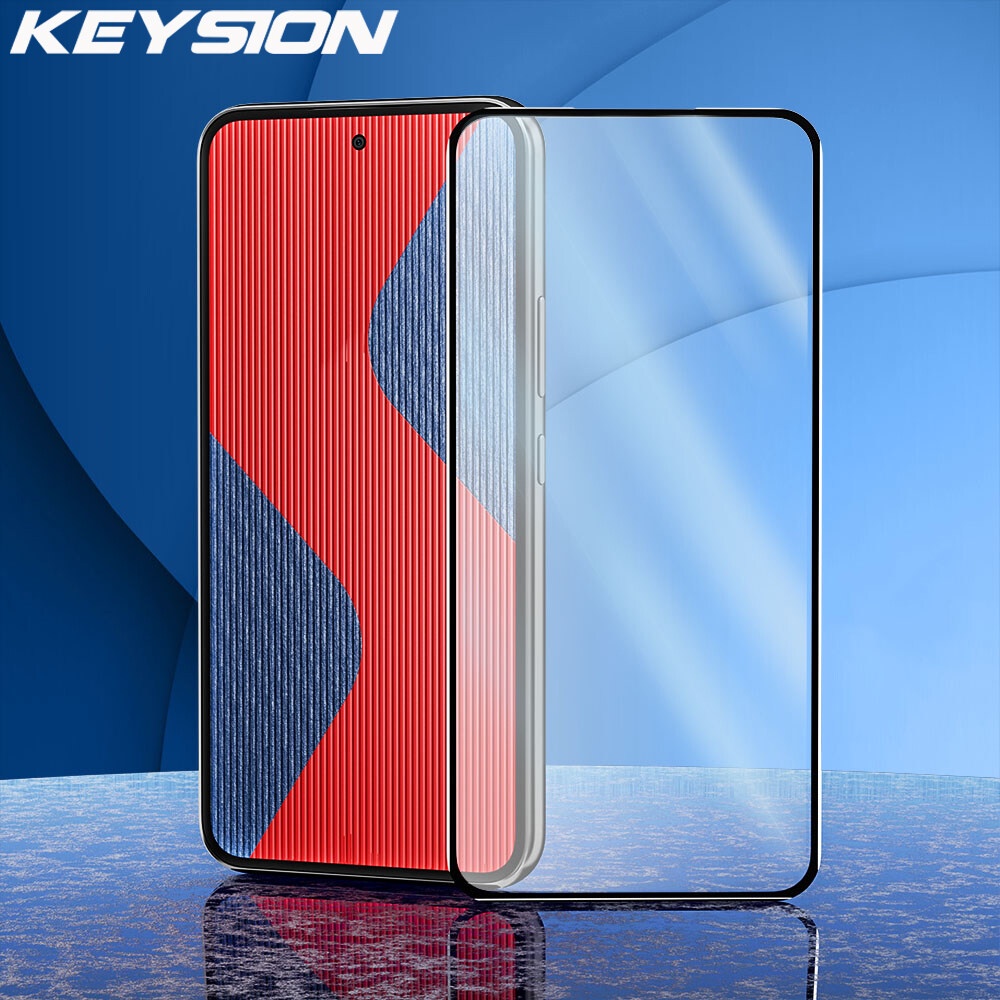 Keysion ฟิล์มกระจกนิรภัยกันรอยหน้าจอ HD แบบเต็มจอ สําหรับ Samsung A54 A34 A24 A14 5G Galaxy A04 A04S A04e M04