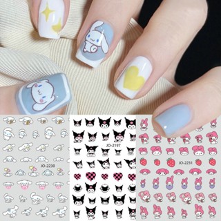 Cute Cartoon Nail Art Stickers Girls New Fashion Anime Puppy Melody Cartoon Anime Women Nail Art Stickers Back Adhesive Nail Paste for Women