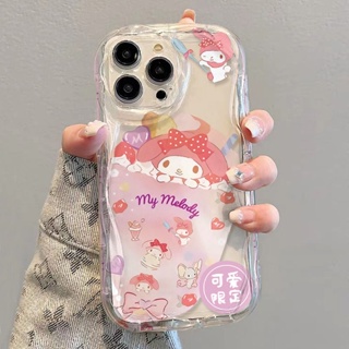 ✅เคสโทรศัพท์มือถือแบบนิ่ม ใส กันกระแทก ลายเมโลดี้ สําหรับ iPhone 14 13promax 12 11 7 8p xsxr