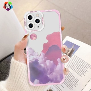 โปร่งใส เคสโทรศัพท์ สำหรับไอโฟน 11 14 12 13 pro max 7 8 14 plus X XS Max XR SE2020 พระอาทิตย์ขึ้น for เคสไอโฟน อ่อน