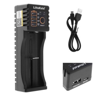 เครื่องชาร์จถ่าน Liitokala Lii-100S มีไฟบอกปริมาณแบต เป็น Power bankได้ ถ่าน