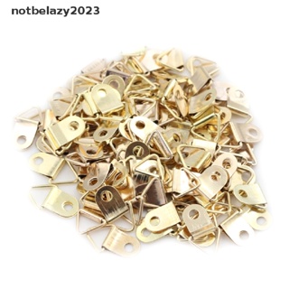 [notbelazy] 100pcs Mini Golden Triangle D-Ring Picture Oil Paing Mirror Photo Frame Hook Hanger 10x20mm Furniture Accessories [TH]