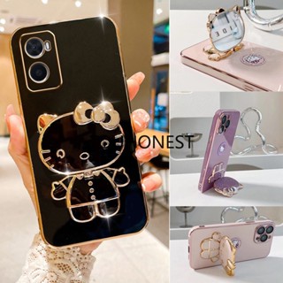 เคส Vivo S12 Plus เคส Vivo S15 Pro Casing Vivo S16 Pro Cases Vivo S15E เคส Vivo S16E Case Vivo S10 Case Vivo S10E Case Vivo S9 Case Vivo S9E Case Cute Anime Cartoon Vanity Mirror Hello Kitty Holder Phone Cover Case With Metal Sheet TK โทรศัพท์มือถือกระจก