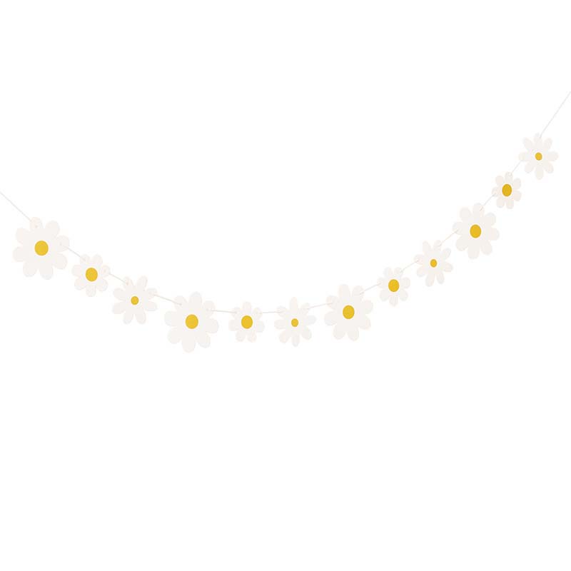 3m ดอกเดซี่ กระดาษ พวงมาลัย แขวน แบนเนอร์ เดซี่ พวงมาลัย แขวนผนัง แบนเนอร์ งานแต่งงาน งานเลี้ยงวันเกิด ตกแต่งเด็ก อาบน้ําเด็ก เด็กผู้หญิง ตกแต่งห้อง - รูปที่ 4