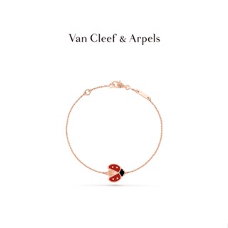 [กล่องบรรจุภัณฑ์] Vca Van Cleef &amp; Arpels Lucky Spring Ladybug พร้อมปีกเปิด สีโรสโกลด์ สร้อยข้อมือ