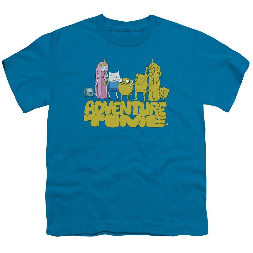 [S-5XL]เสื้อยืด ลาย Adventure Time Jakes Friends สําหรับเด็ก
